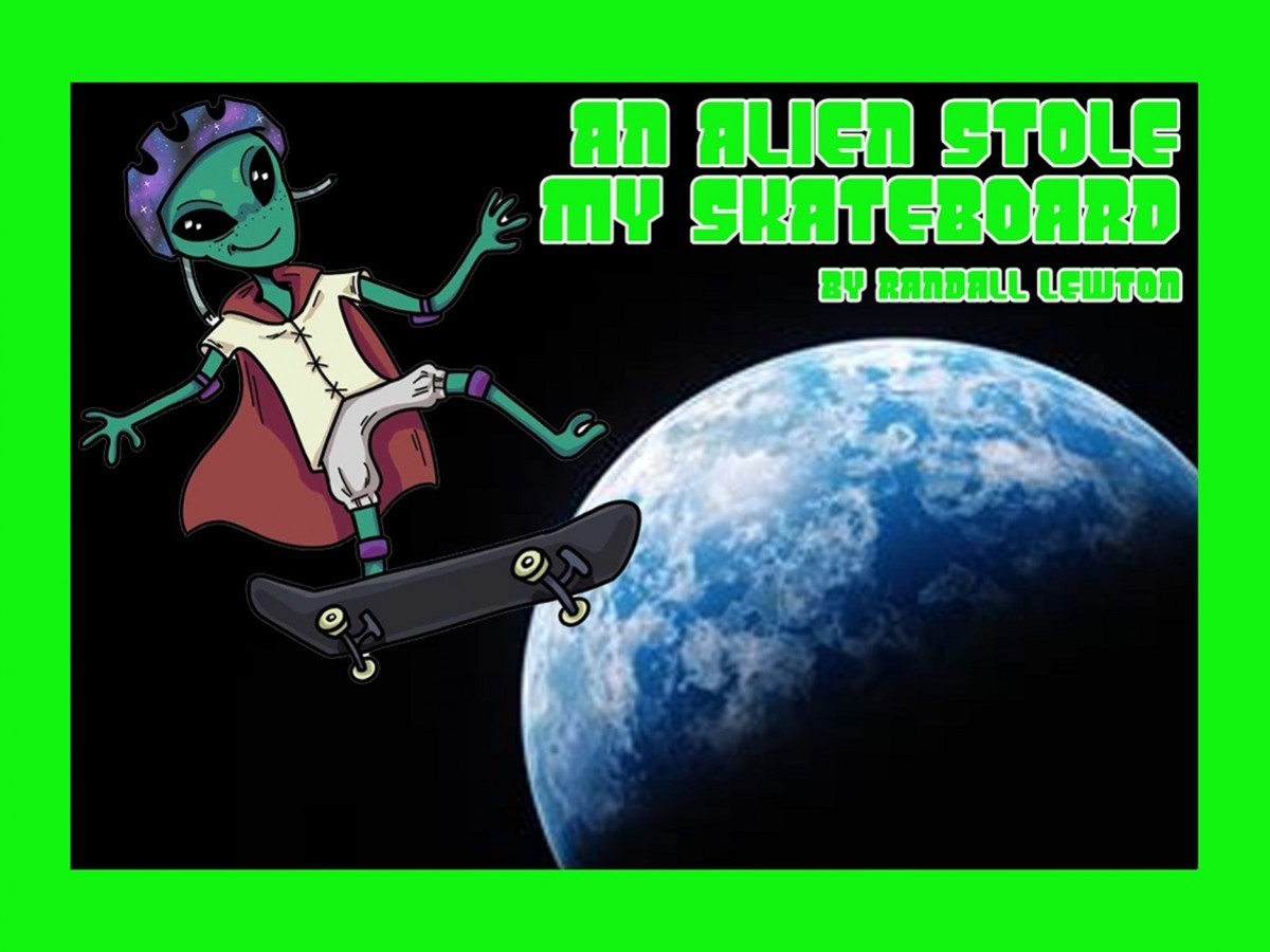 Skateboarding Alien